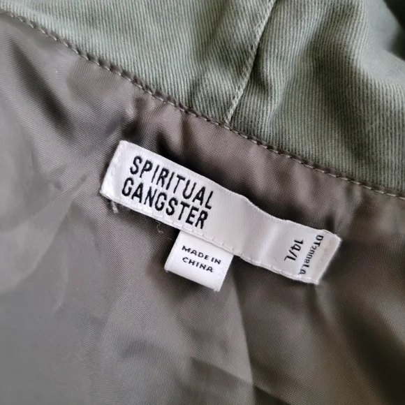 Spiritual Gangster Hooded Military Jacket